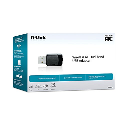 D-Link DWA-171     Adaptador USB de red WiFi AC600  USB 2 0  compatible Windows  Mac OS  Linux  bot  n WPS  encriptaci  n WPA2  negro