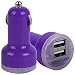 Produktbild Twin Dual Port Xylo USB Kfz-Ladeadapter KFZ Reise Ladegerät Adapter. Ideal für Alcatel One Touch Pop 7S.