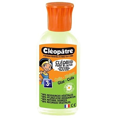 Cleopatre Cléopâtre Cleobio Flacon de Colle végétale avec Régulateur de débit 60 g