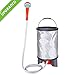 Produktbild Baban Tragbare Außendusche 10 tlg Camping Dusche Set, Handbrause+Duschschlauch+15L Klappeimer+Wasserpumpe+Wiederaufladbare Batterie+USB-Kabel+Duschkopf Halter+S-Haken+Saugnapf+Bedienungsanleitung