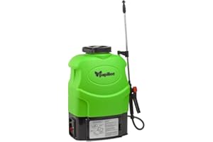 PAPILLON WeGeek, POMPA A SPALLA con BATTERIA al litio (12V - 8Ah),16 litri. Sebatoio resistente ai raggi UV. Lancia telescopica in acciaio con 3 ugelli. Regolatore di pressione elettronico (1.5-4 bar)