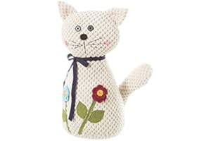 D,CASA Sujetapuertas Decorativo de Tela Beige (Gato)