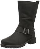  Ecco Mädchen Elaine Kids Biker Boots, Schwarz (BLACK2001), 37 EU