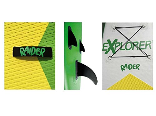 EXPLORER SUP RAIDER 300 x 75 x 10 cm Inflatable Isup aufblasbar Alu-Paddel Stand Up Paddle Board Set Pumpe Surfboard Aqua Paddelset - 6