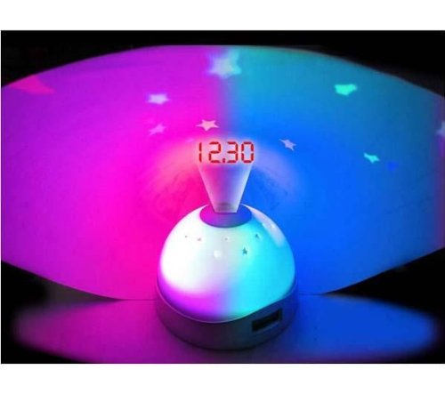 Magic LED Color-Change Projection Projector Alarm Clock BuyinCoins