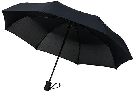 Windproof Travel Umbrella Golf Umbrellas,"Unbreakable" Lightweight 8 Ribs Automatic Windproof Canopy Compact Auto Open Close with Light Reflective