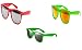 Produktbild 3 er Set Sonnenbrille Nerdbrille Nerd Atzen Brille Rot Grün Neon Grün D500