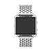 Produktbild myqyiyi Fitbit Blaze Smart Watch Edelstahl-Armband Mode-Streifen silber