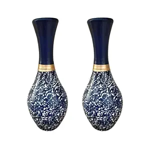 Kraftsplanet Handmade Indoor Decor Set of Two Wooden Table Decor Flower Holders/ Wooden Vases