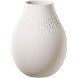 Villeroy & Boch Collier Blanc Vaso Perle Alto, Porcellana Premium, Bianco, 16 X 16 X 20 Cm