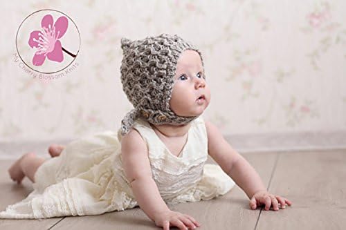 knit hat for newborn baby, for babies hat, hats for girls, knit baby bonnet, childrens bonnet