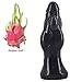 Produktbild Einzigartiges Design von Dildo mit Anal Plug - Mit medizinischen PVC weich und komfortabel - Manuelle Reibung vaginalen G Punkt und Anus,black
