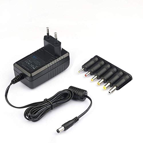 KFD Cargador 12V 220V Adaptador universal corriente para Western Digital,Disco duro externo,dvd externo,discos duros,LED Power Strip Fuente alimentación Transformador 12V 2A Con 6 Tipos 5.5mm x 2.5mm /4.0mm x 1.7mm / 4.8mm x 1.7mm / 3.5mm x 1.35mm / 2.5mm x 0.7mm / 5.5mm x 1.7mm