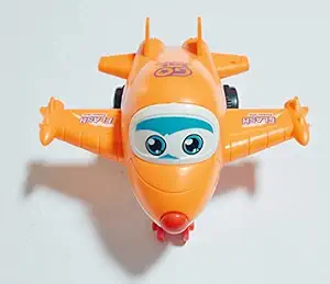Cantiagocore Cartoon Transformation Mini Racing Friction Toy Racing Transforming Car to Robot/ Push N Go Toys for Kids Vehicle Toy for Kids Boys (Cartoon Plane) (Multi Color) Any Color Will be Sent