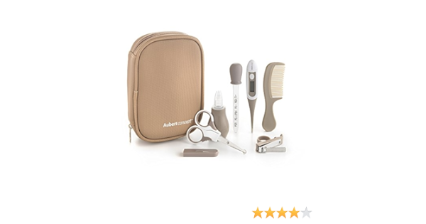 Aubert Concept Trousse De Soins 6 Pieces Beige Complete Et Facile A Transporter Amazon Fr Bebe Et Puericulture