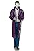 Produktbild Fasching-Kostüm `Suicide Joker` by ALISERA & MASK PARADISE - Set: Mantel, Hose - langer Mantel in Krokoleder-Optik - A80088, Größe:2XL;Farbe:lila