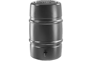 Grey Harcostar 227L Water Butt, Rain Barrel Water UK, Water Collector