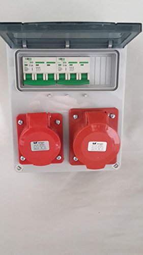 Buy 4 and 5 Pin Industrial Red Socket. 3 Phase wall ed distribution ...