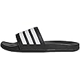 adidas Unisex Adilette Comfort Slides, Core Black/Cloud White, 12 UK