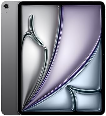 Apple iPad Air 13'' con chip M3: Apple Intelligence, 128 GB, fotocamera frontale e posteriore da 12MP, Wi-Fi 6E, Touch ID, un giorno intero di batteria — Grigio siderale