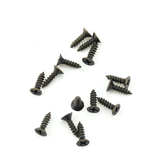 Preisvergleich Produktbild 10mm * 2mm Blechschrauben Eisenschrauben Senkkopfschrauben Bronze Packung 200