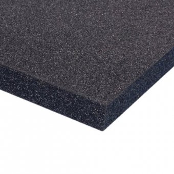 Adam Hall - Mousse Plastazote PE noire (200 cm x 100 cm x 5 mm)