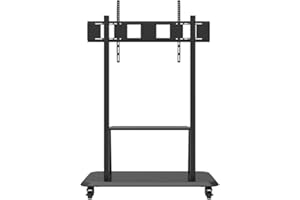 celexon Display-Rollwagen Pro - geeignet für 55''-120'' - Traglast bis 140kg - Maße: 182 x 133 x 66 cm (HxBxT) - höhenverstellbar von 166-182cm