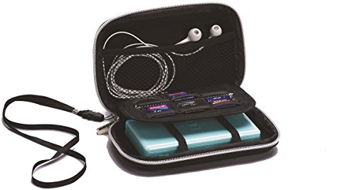 BECO NDS-Box, für tragbare NDS-Spielekonsolen, innen schwarzes Mesh-Material für Zubehör, mit 2 elastischen Gummibändern als Halterung für die Konsole und 2 weiteren Gummibändern zur Halterung des Deckels und Kratzschutz, Material: EVA, Farbe: Schwarz - 2