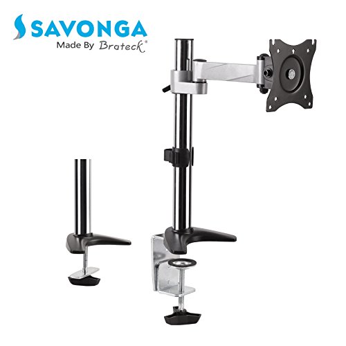 SAVONGA TV / Monitor Halterung Tischständer #201L für 13″ bis 30″ Zoll flache Bildschirm VESA 75×75, 100×100 - 2