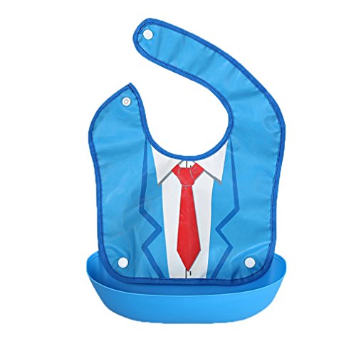 JT-Amigo 4er Set Baby Lätzchen mit Auffangschale, Baumwolle, Wasserdicht - 5