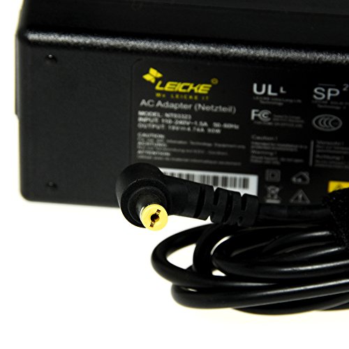 LEICKE ULL Netzteil (Standard Acer Notebook Ladegerät 90W 19V 4,74A Stecker 5.5*1.5mm) für Acer Aspire 5670 9300 5930G 6920G 5920 5920G 5520G 8730G 6930 5735z Serie u.v.m. - 2