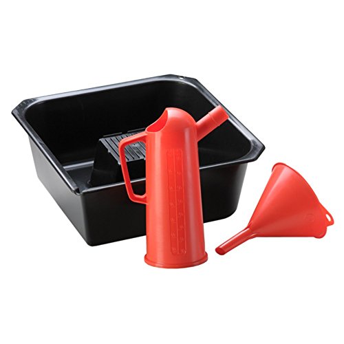 Preisvergleich Produktbild BRB Ölwechsel-Set 3-teilig, Auffangwanne, Ölkanne, Trichter