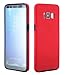 Price comparison product image NWNK13® Samsung S8 Case Red Durable Slimmer Premium Quality Galaxy S8 Case Rugged Shell Case 360 Degree Wrap Round [ Wireless Charging Compatible ] Full Body Cover Heavy Duty Protection