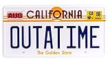  ASVP SHOP Back To The Future Outatime License/placa de matrícula Marty Mcfly Delorean Movie Prop por