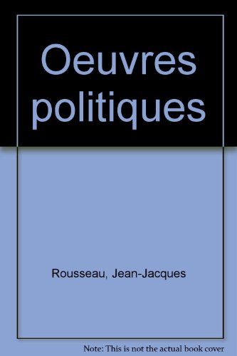 couverture de : Oeuvres politiques