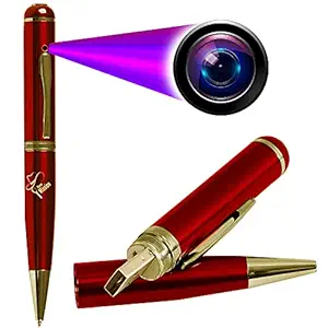 Spy Mission Video/Audio Hidden Recording Security Camera, Mini Pen Camcorder Surveillance DVR Spy Camera Video and Photo Clear with In-build 16GB Memory Spy Camera Series 1