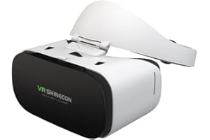 VR SHINECON Casque VR 3D pour iPhone et téléphones Android – Ensemble de lunettes de réalité virtuelle | Compatible iPhone et Android de 4,7 à 6,7"