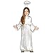 Produktbild Krause & Sohn Kinderkostüm Engel Giel Gr. 98-152 Samtkleid weiß Heiligenschein Weihnachtsengel (140/146)