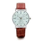 squarex Uhren Business Classic Herren Armbanduhr Platz, sechs Pin Uhren Quarz Herren-Armbanduhr Blau Glas Gürtel Armbanduhr, Damen, a, AS Show