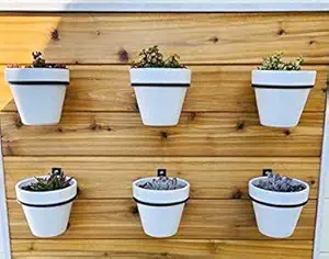 Shiyon Iron Planter Stand for Plants, Balcony, Garden, Home Decoration - Set of 6 (Hanging - Wall Mounted).