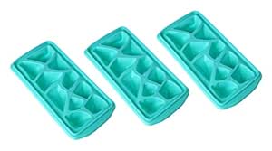 G Kamp Water Bottle Ice Tube Tray Ice Cube Tray With Easy Release Push Pop Out Stick Colored Silicone Pack Of 3 Blue Amazon In Home Kitchen