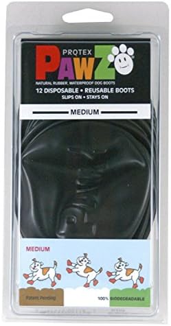 PAWZMedium Black Dog Boots