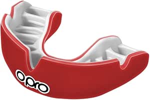 Protège-dents OPRO Instant Custom-Fit - Technologie Hyperflex - Pour Rugby, Boxe - Rouge Taille Jeune