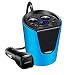 Produktbild SUKILIU Auto-Cup-Ladegerät, Multi-Funktions-Bluetooth-Auto-Netzteil Mit 2 USB 3.1A 2-Socket-Zigarettenanzünder-Splitter Mit Unabhängigen Schalter Für Android-Gerät, GPS, Dashcam