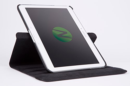 TAB A 9.7 HIMMELBLAU 360 Hülle Case Premium PU Ledertasche Etui Schutzhülle für Samsung Galaxy Tab A PLUS 9.7 T550 T551 SM-T550 SM-T551 rotierende farbige Kunstleder + Capacitive Stylus + Displayschutzfolie - 3