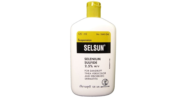 Selsun Shampoo Selenium Sulfide 2 5 W V 120 Ml Amazon De Beauty