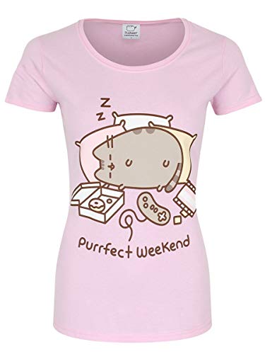 Preisvergleich Produktbild Pusheen Purrfect Weekend (Pink) Girlie T-Shirt M
