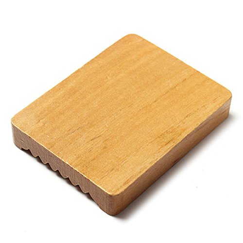 Seifenhalter – TOOGOO(R) Trapez Naturholz Seife Behaelter Teller Speicher Dusche 10 x 7.5 cm - 3