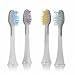 Produktbild BESTEK Aufsteckbürsten Ersatzbürsten Zahnbürstenkopf Ersatzstücke mit Zungenbürste an Rücken für Elektrische Zahnbürste RLT234 und RLT236, 4er Pack Weiß