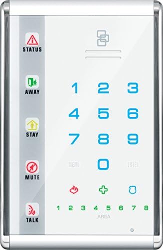 UTC Fire &amp; Security Interlogix NetworX Advanced Touch LED Keypad, Portrait, White NX-1811E by Interlogix